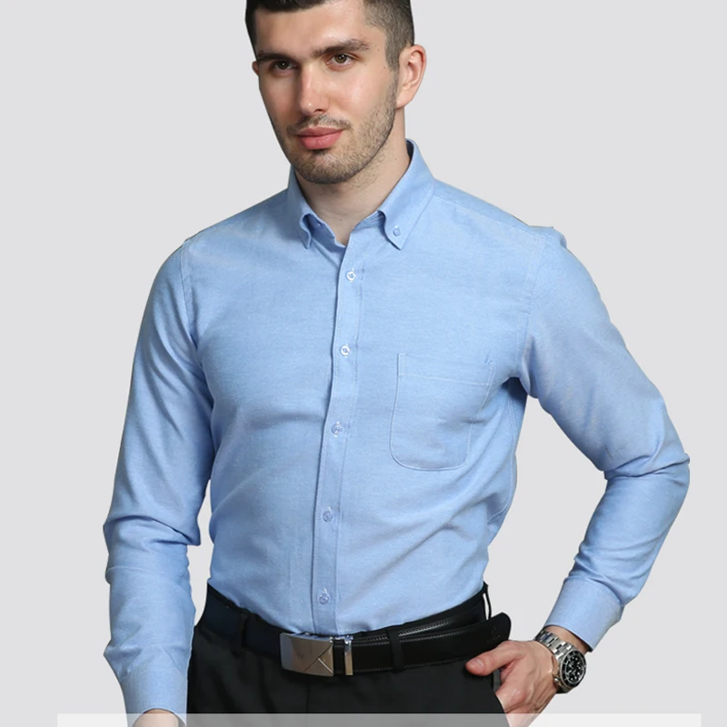 Top Trends: Oxford Spun Long-sleeved Men's Shirts Are Loose And Comfortable, No Ironing, Business Casual, Fashionable, Breathable Shirts Shoppable Styles