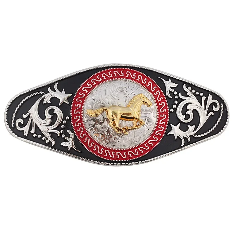 Top Trends: Golden Horse Belt Buckle Super Large Alloy Smooth Buckle Belt Parts Self-assembly Belt DIY Shoppable Styles