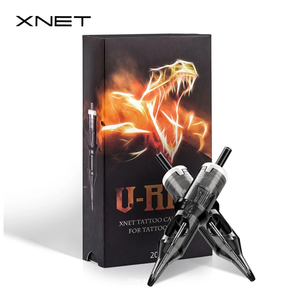 Top Trends: XNET U-REX Tattoo Cartridge Needles 20pcs 1RL 3RL 5RM 7RM Disposable Sterilized Safety Tattoo Needle For Permanent Makeup Tattoo Shoppable Styles