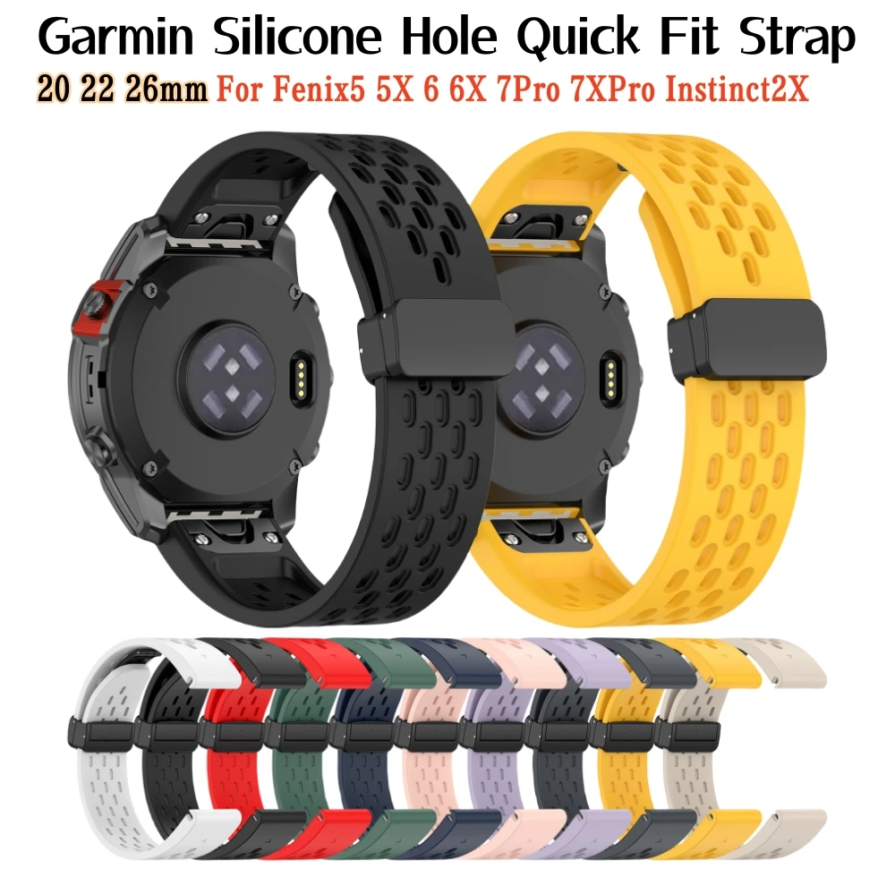 Top Trends: 20 22 26mm Garmin Fenix 7XPro Silicone Quick Release Strap Belt For Fenix5 5X 5SPlus 6 6X 6SPro Watch Band Instinct Wristband Shoppable Styles