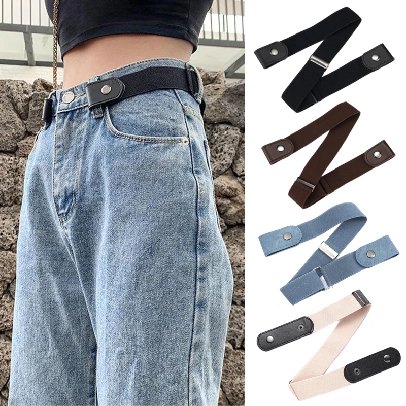 Top Trends: 1PC Adjustable Stretch Elastic Waist Band Invisible Belt Buckle-Free Belts For Women Men Jean Pants Dress No Buckle Easy To Wear Shoppable Styles