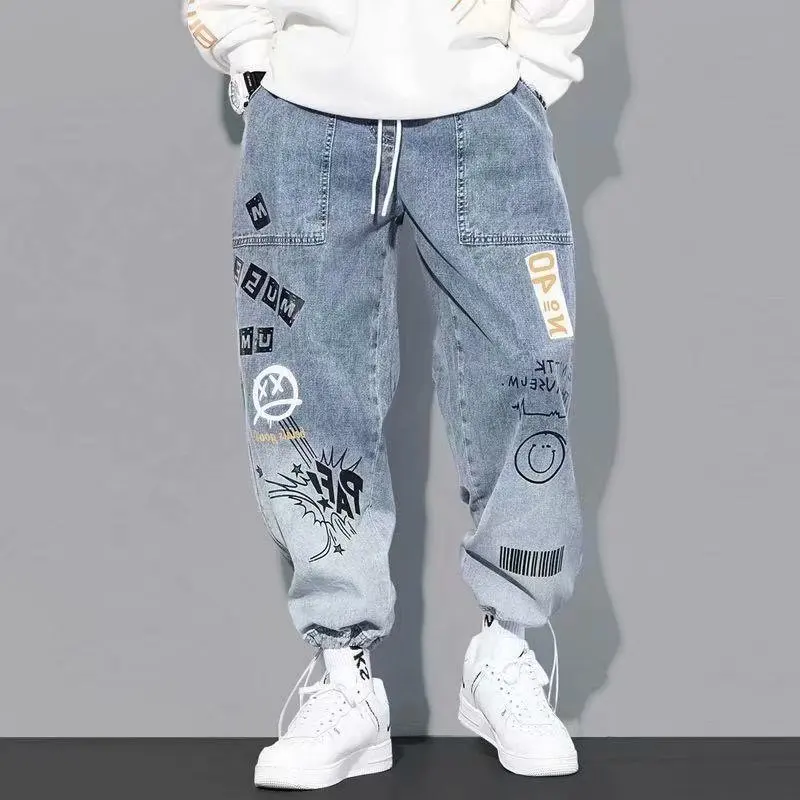 Top Trends: 2023 Fashion Men&#039;s Cargo Pants Casual Elastic Hip Hop Jeans Trend Streetwear Jogging Waist Clothing Trousers Shoppable Styles