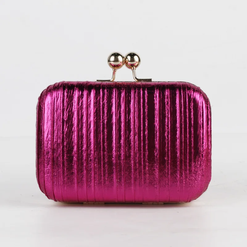 Top Trends: Purple Handbag Stripes Small Clutch Purse For Women Designer Luxury 2023 Crossbody Shoulder Wallets Evening Weddings Phone Bag Shoppable Styles