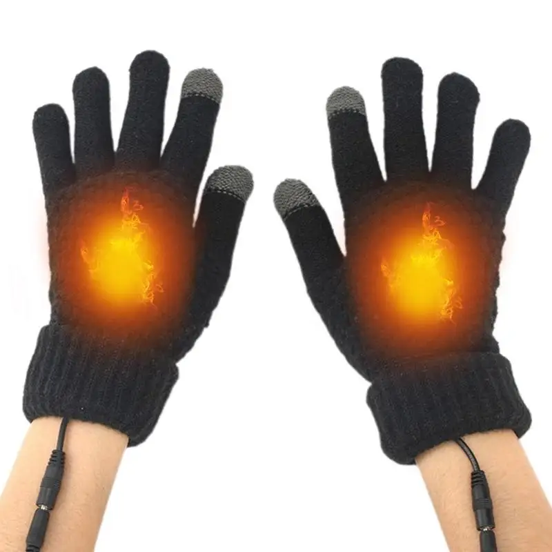 Top Trends: Electric Heated Gloves Hand Warmer Glove With Screen Touching Function Reliable USB Charging Electric Bike Gloves For Winter Shoppable Styles