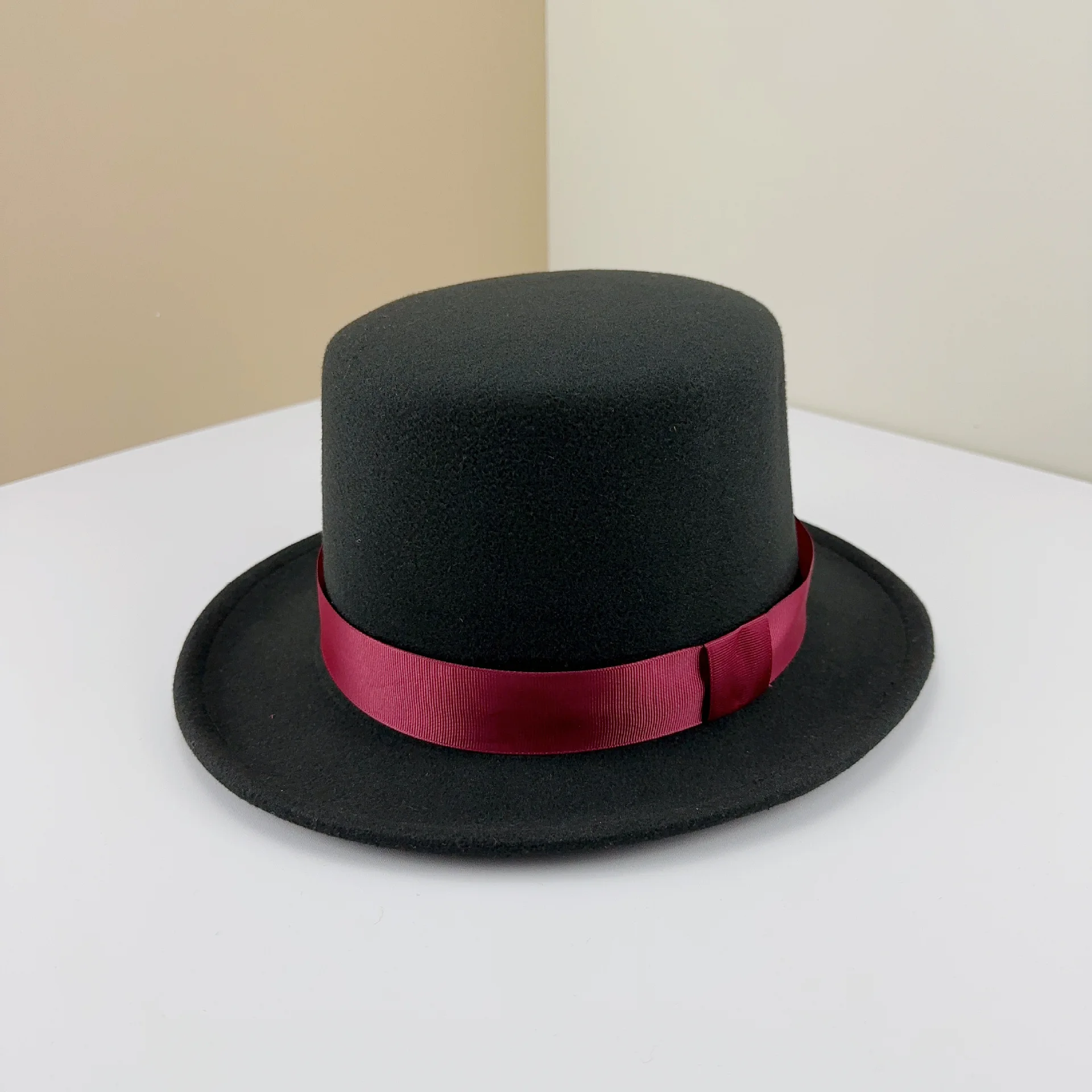 Top Trends: Sombrero De Copa Británico Magician High Hat British Black Jazz Top Hat Male And Female Court Gentleman Flat Felt Hat Shoppable Styles