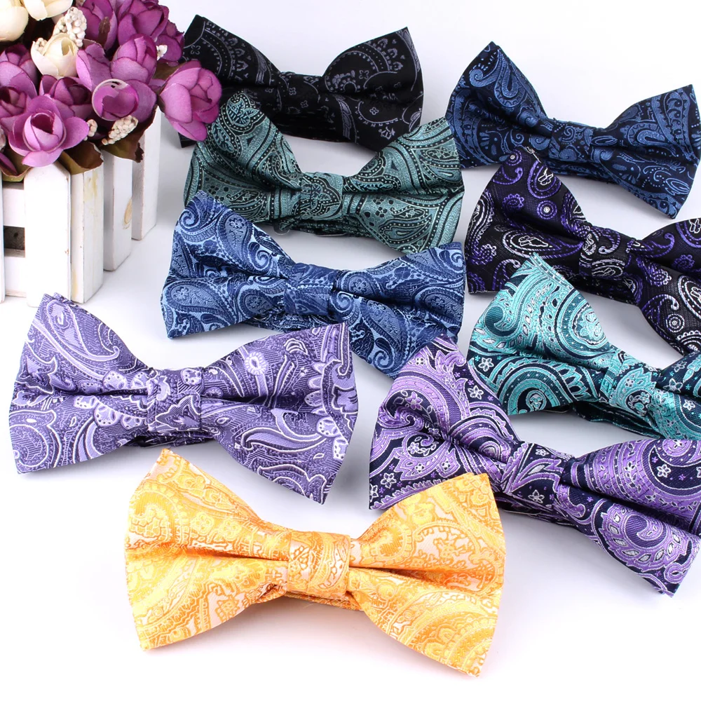 Top Trends: Adjustable Pre-tied Bow Tie Fashion Bow Tie For Men Women Paisley Adult Bow Ties Cravats Groomsmen Bow Tie Gifts Bandanna Bowtie Shoppable Styles