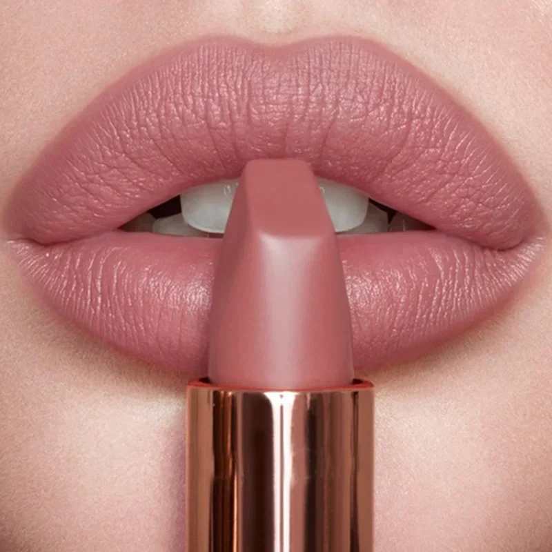 Top Trends: Nude Matte Lipsticks 6 Colors Waterproof Long Lasting Lip Stick Not Fading Sexy Nude Red Pink Velvet Lipsticks Makeup Cosmetic Shoppable Styles