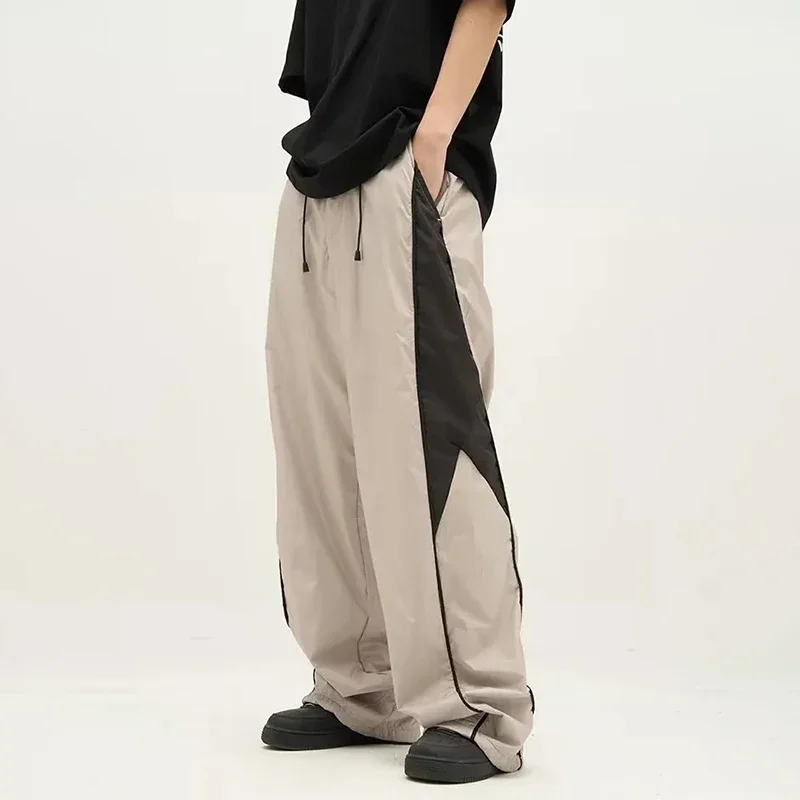 Top Trends: HOUZHOU Casual Baggy Men's Sports Pants Oversized Hip Hop Joggers Harajuku Streetwear Male Sweatpants Wide Leg Trousers Korean Shoppable Styles