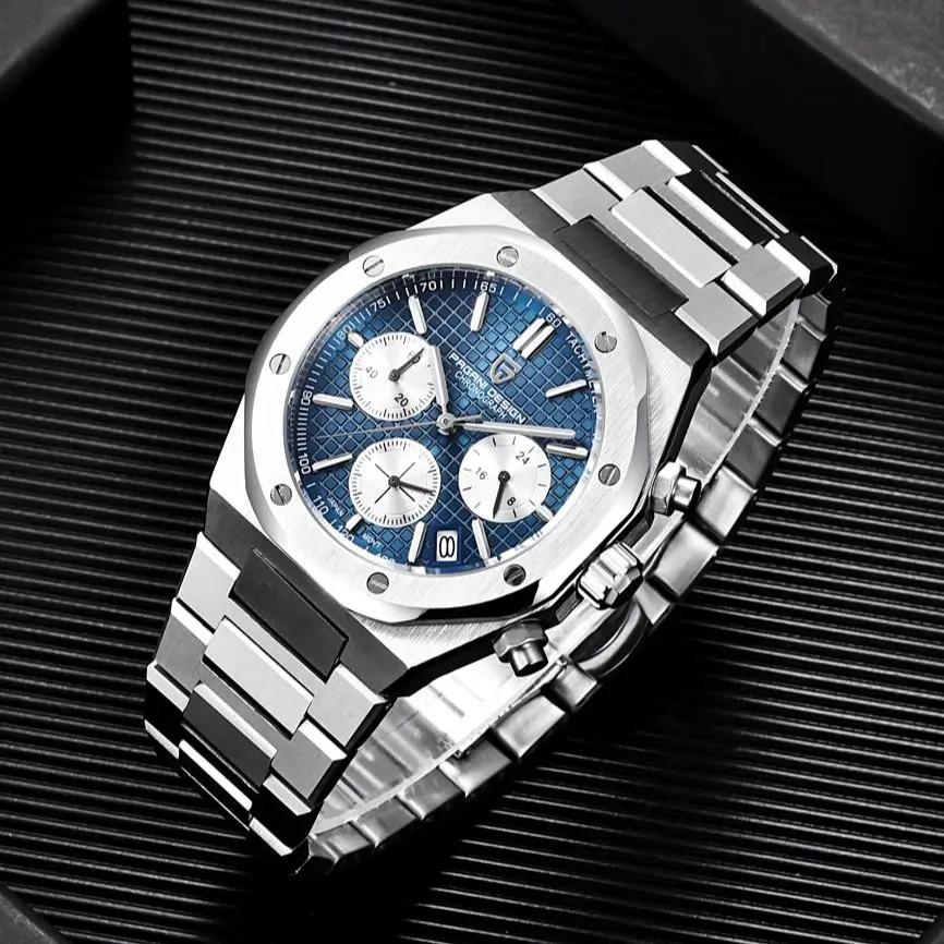 Top Trends: PAGANI DESIGN PD1707 Stainless Steel Luxury Sapphire Sports Clock Japan VK63 Chronograph Top Men's Watch Automatic Quartz Shoppable Styles