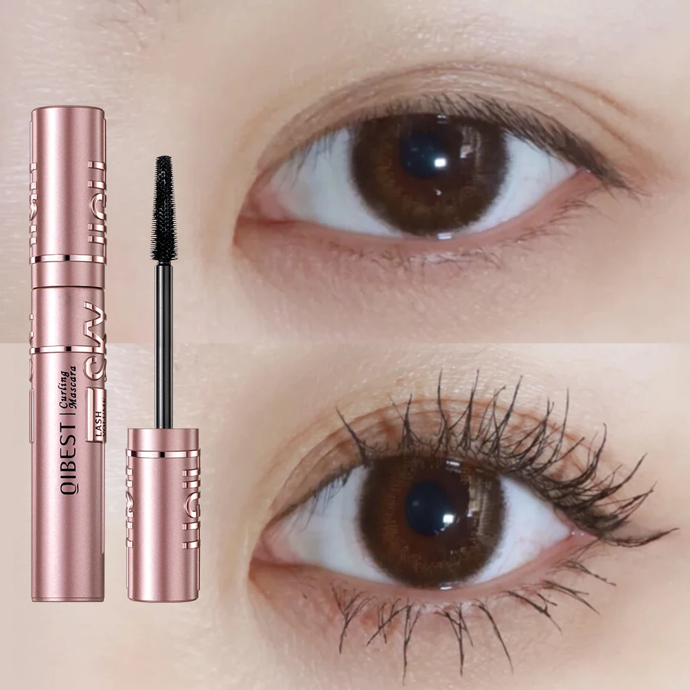 Top Trends: QIBEST Mascara Waterproof Lengthens Eyelashes Extension Black Non-smudge Lengthening Volume 4D Silk Fiber Mascara Cosmetics Shoppable Styles