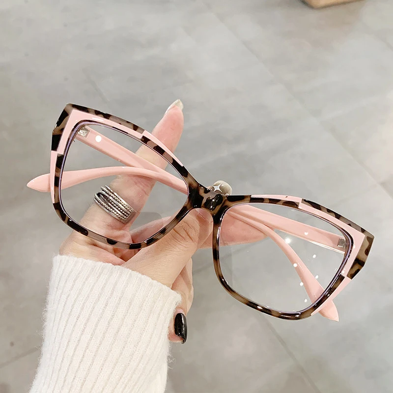 Top Trends: Eyeglasses Cat Eye Design Women Eyewear Frames Blue Light Blocking Glasses Ladies Fashion Anti Radiation Blue Ray Filter Glasses Shoppable Styles