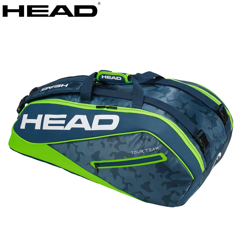 Top Trends: 9 Pack TOUR TEAM HEAD Tennis Bag Large Capacity Portable Outdoor Tenis Squash Racket Backpack Djokovic Limited Edition Tenis Bag Shoppable Styles