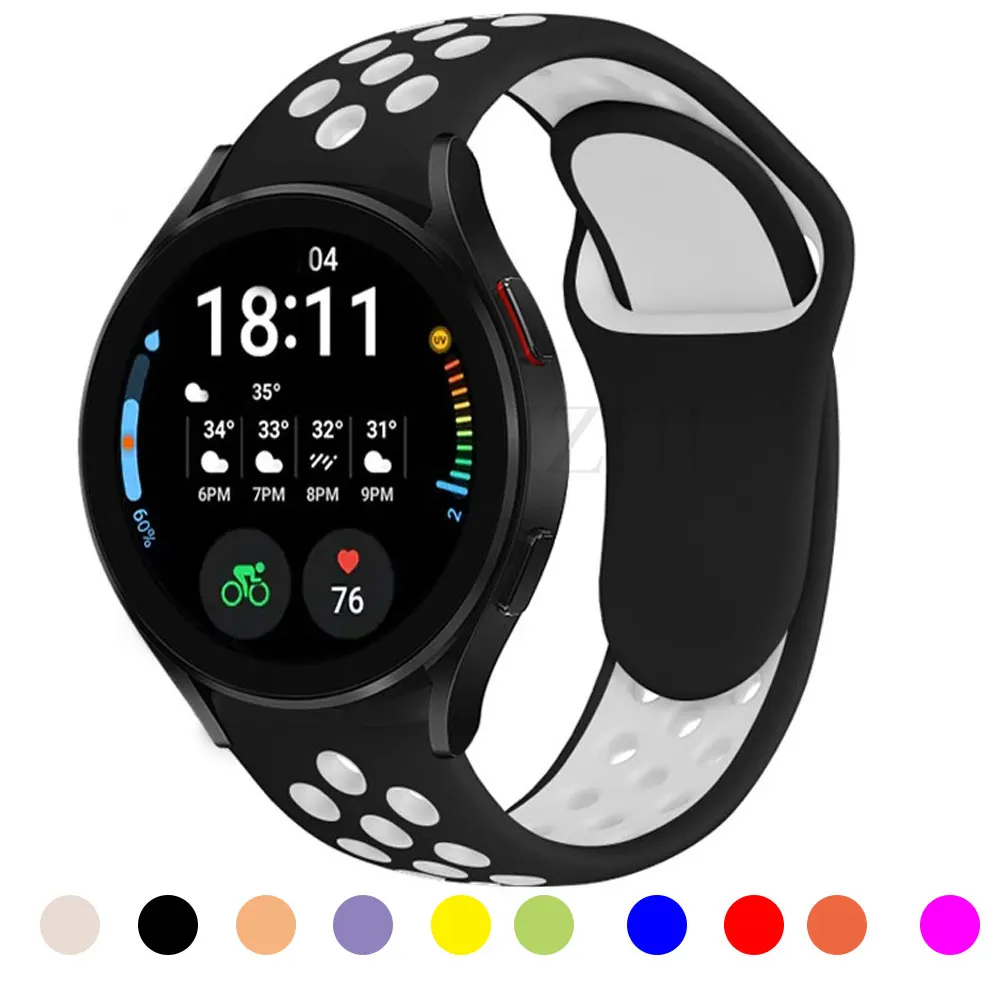 Top Trends: Silicone Band For Samsung Galaxy Watch 4 Classic Strap Gear S3 46 / 42mm Huawei Watch GT2 Correa Bracelet Active 2 44mm 40mm Strap Shoppable Styles