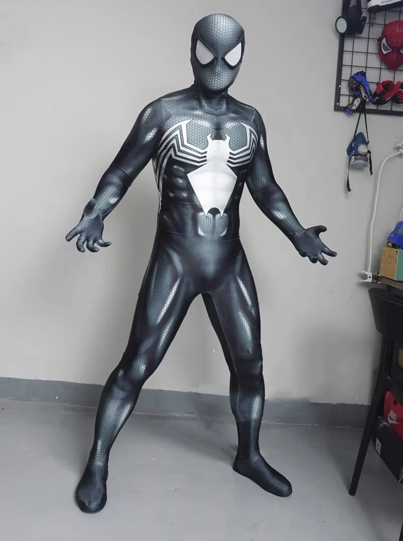 Top Trends: Halloween Adults Kids New Venom Symbiote Superhero Spidercosplay Costume Bodysuit Zentai Second Skin Suit Men Party Jumpsuit Shoppable Styles