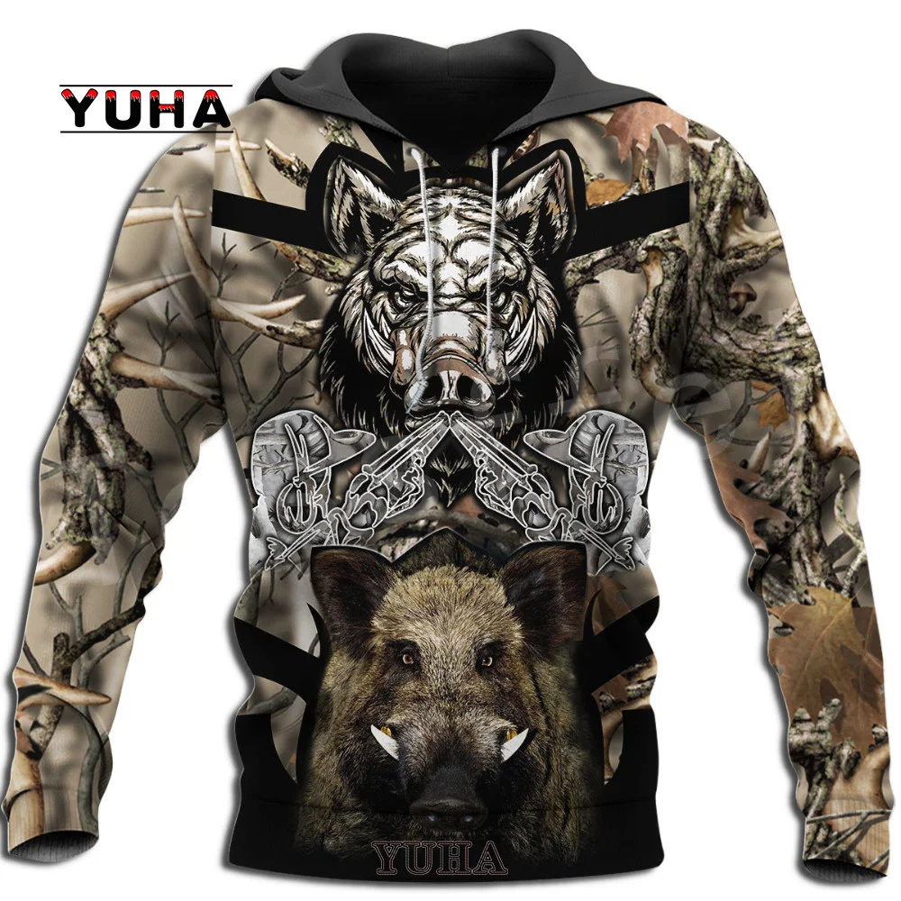 Top Trends: Hog Hunting Boar Hunter Animal Camo Tattoo Harajuku Pullover 3DPrint Men / Women Tracksuit Unisex Casual Funny Hoodies Shoppable Styles