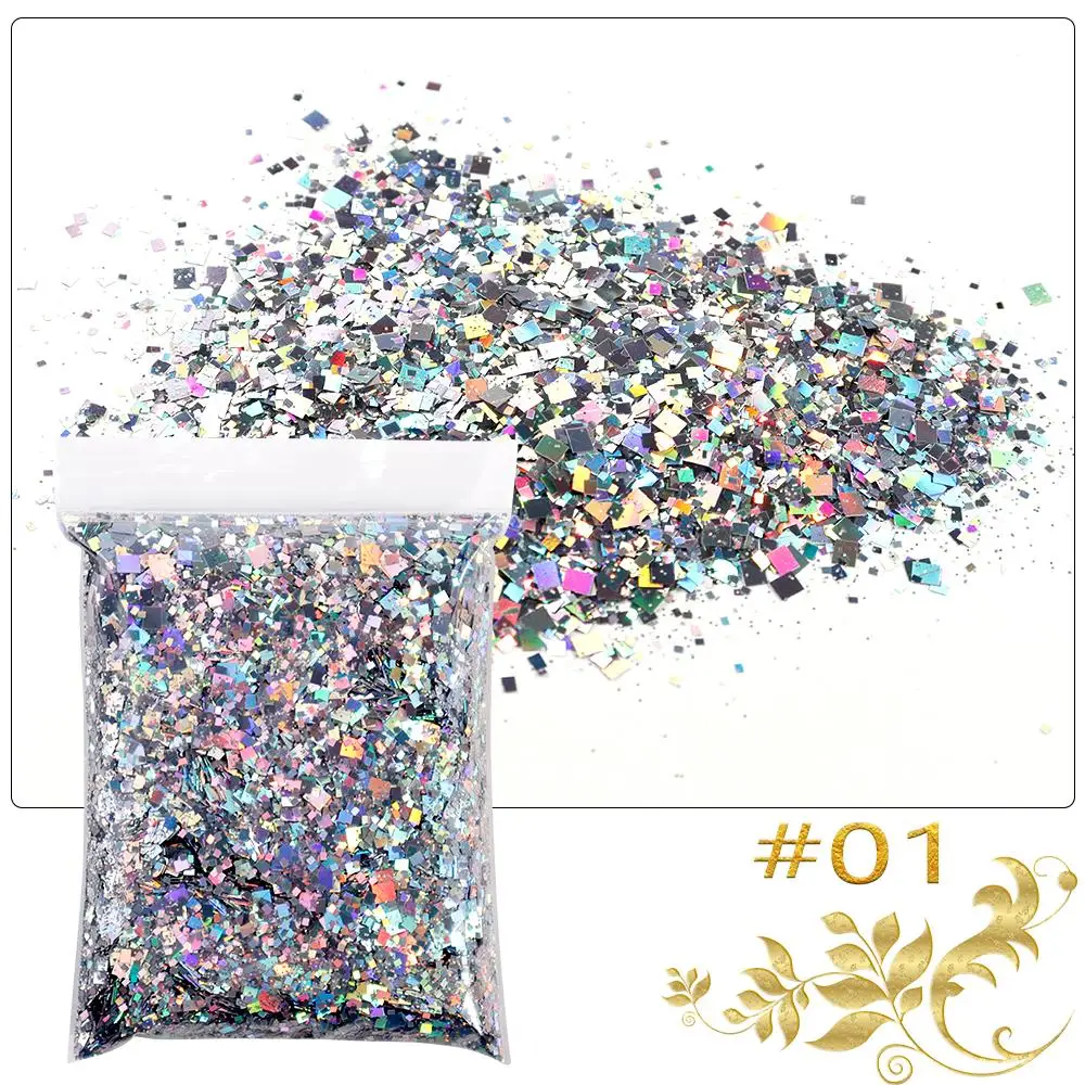 Top Trends: 16 Colors 50g Glitter Holographic Chunky Glitter Chunky Holographic Glitter Mix Chunky Glitter Mix Holographic Glitter Shoppable Styles