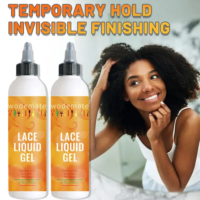 Top Trends: Liquid Lace Wig Glue Glueless Lace Gel Temporary Hold Clear Wig Adhesive Invisible Hair Glue Wigs Systems Styling Wig Accessory Shoppable Styles