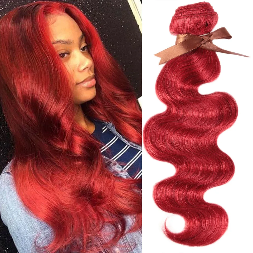 Top Trends: Brazilian Blonde Body Wave Bundles Orange&Red Blonde Color Hair Weave Bundles 8 To 28Inches Remy Hair Extension For Black Women Shoppable Styles