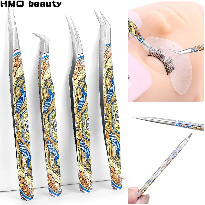 Top Trends: New Lash Tweezers Stainless Steel Professional 3D Volume Tweezers High Precision Anti-static Tweezers For Eyelash Extension Tool Shoppable Styles