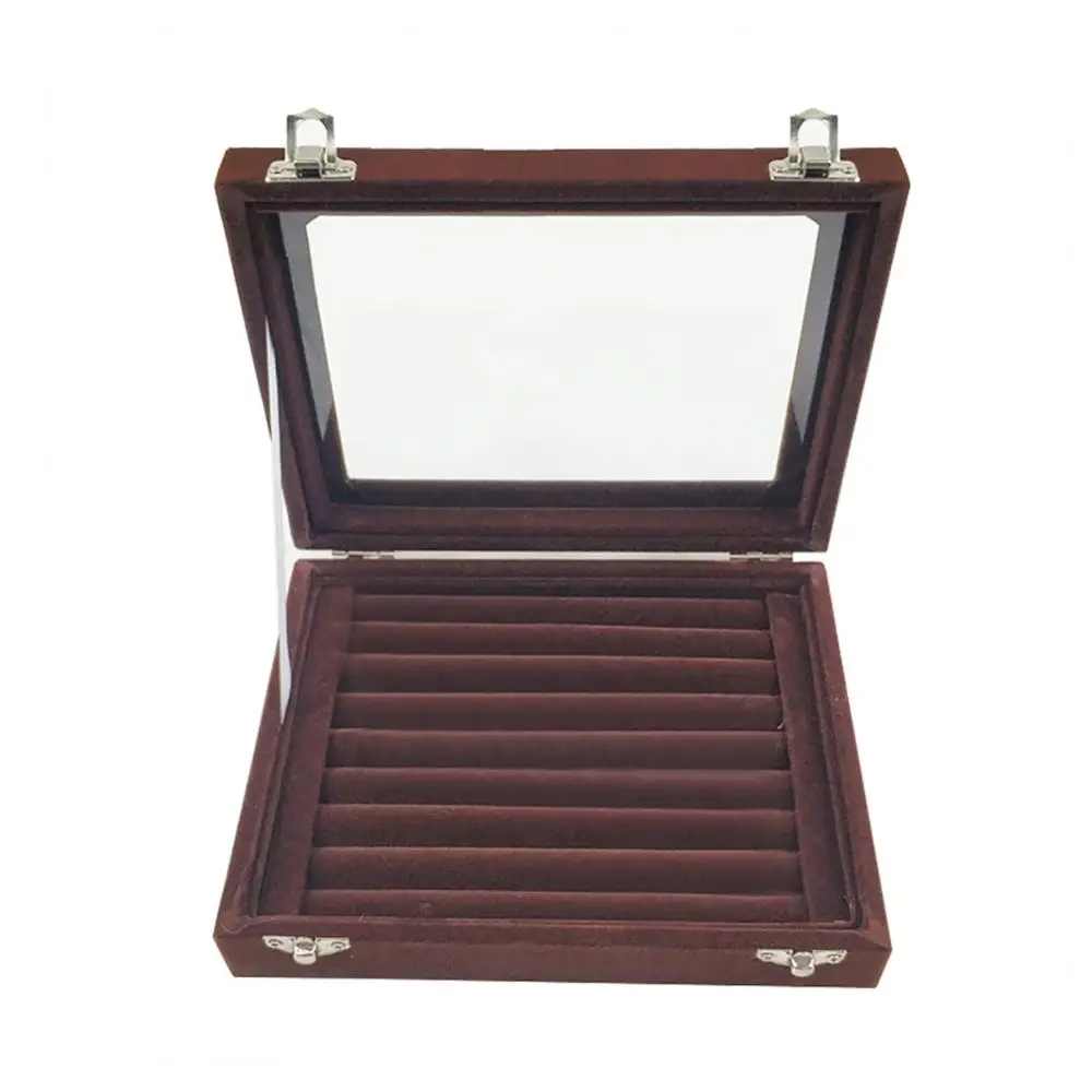 Top Trends: Velvet Portable Jewelry Organizer Display Earring Ring Storage Tray Box Case Shoppable Styles