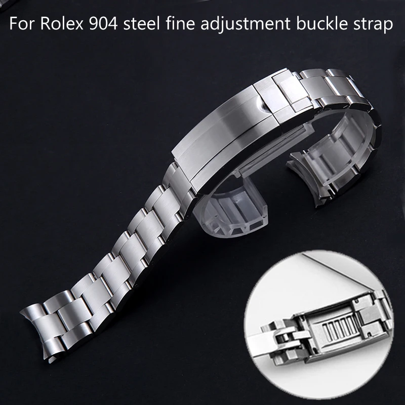 Top Trends: For Rolex SUBMARINER DAYTONA Yacht-Master GMT Watch Band Strap Glidelock Clasp 904 Steel Watch Bracelet Watchbands 20mm 21mm Shoppable Styles