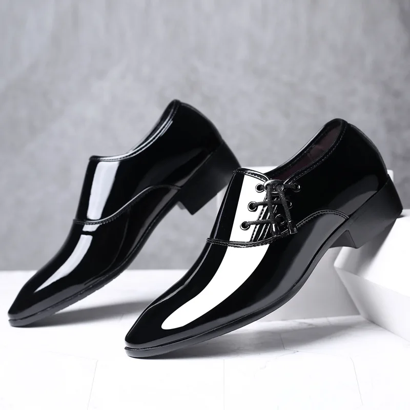 Top Trends: 2022 Classic Business Men&#039;s Dress Shoes Fashion Elegant Formal Wedding Shoes Men Slip On Office Oxford Shoes For Men Black Brown Shoppable Styles