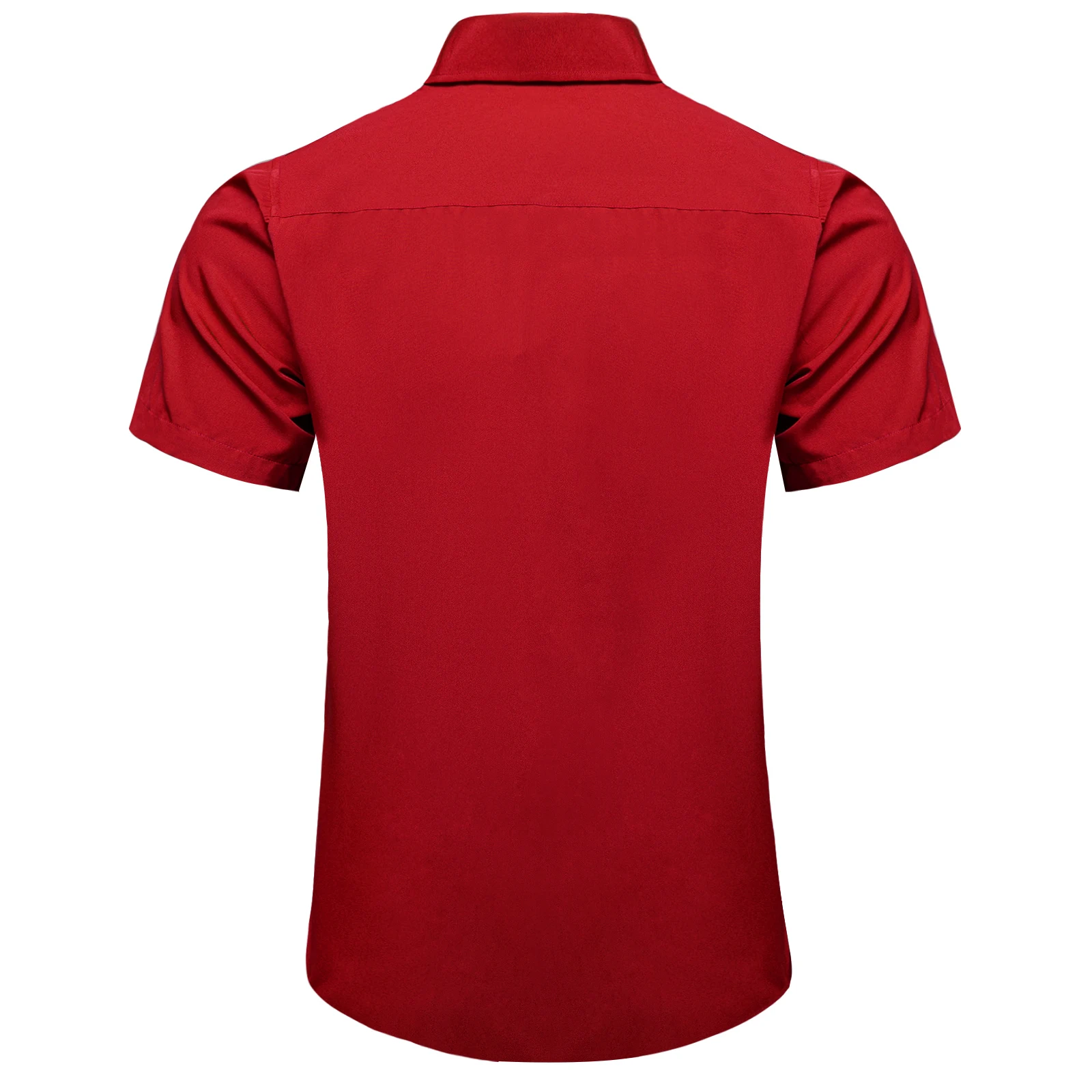 Top Trends: Fashion Red Luxury Shirt For Men Wedding Party Turn-down Collar Short Sleeve T-shirt Men Clothing For Spring Summer Wholesale Shoppable Styles - Image 3