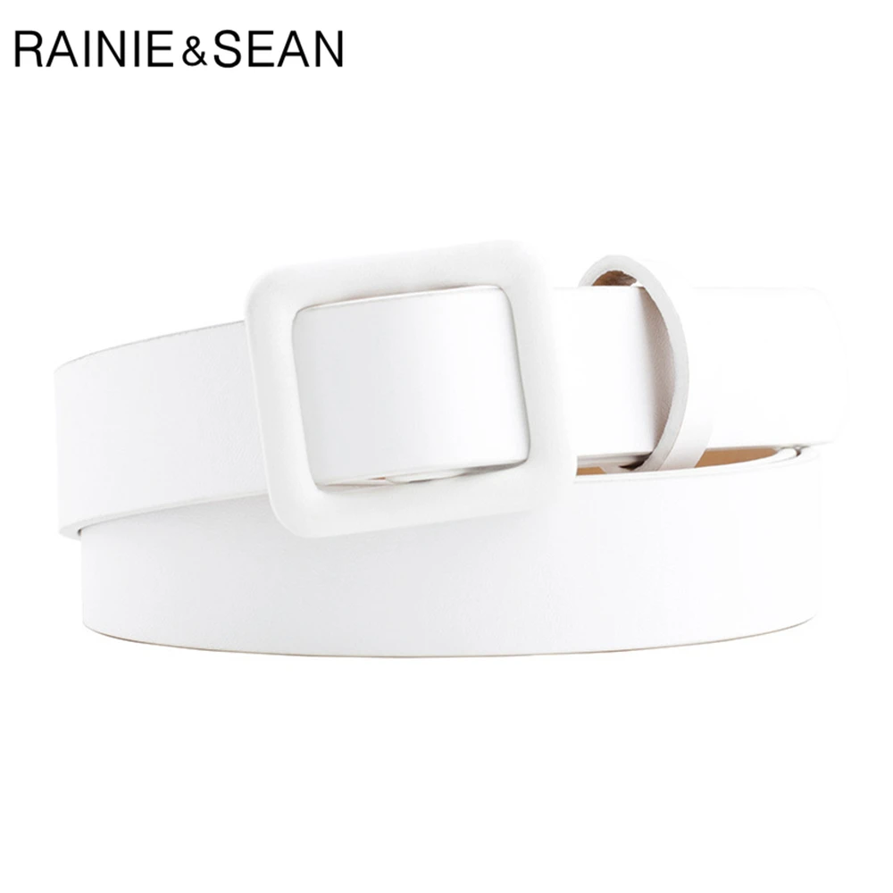 Top Trends: RAINIE SEAN Pink Women Belt No Holes Waist Belt Female Solid Solid Red Black Camel White Girls Belt Fashion Accessories Shoppable Styles - Image 6