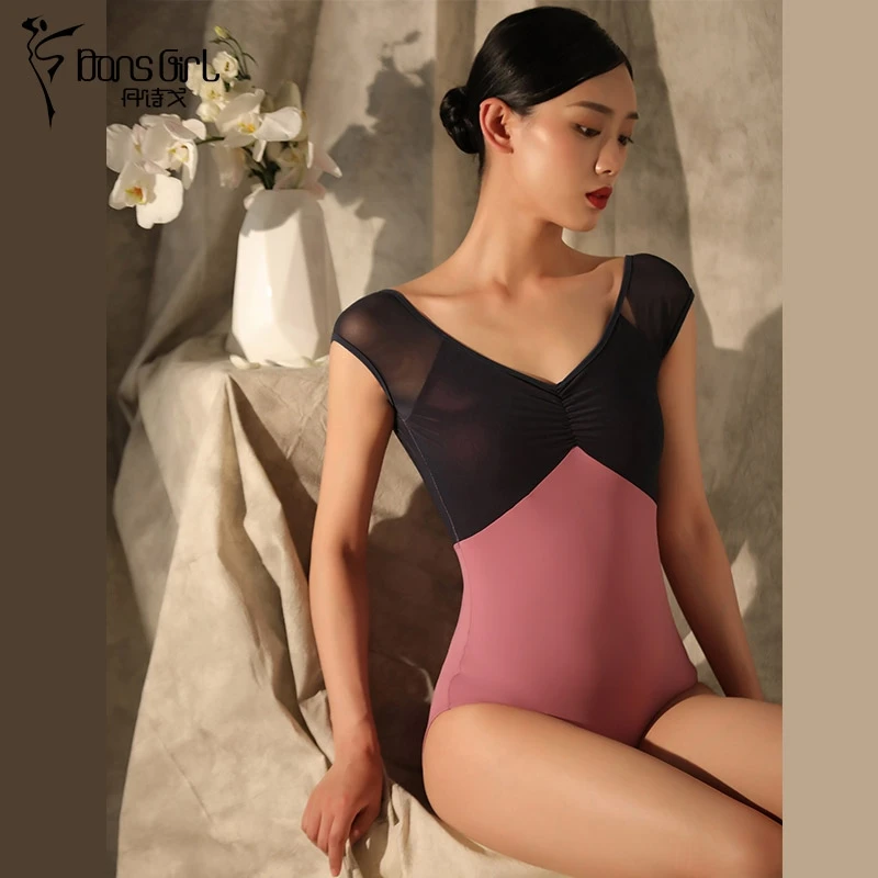 Top Trends: Classic Ladies&#039;s Ballet Leotards Daily Practice V-back Dance Wear Ballet Bodysuit Adult Gymnastics Dance Costume Shoppable Styles