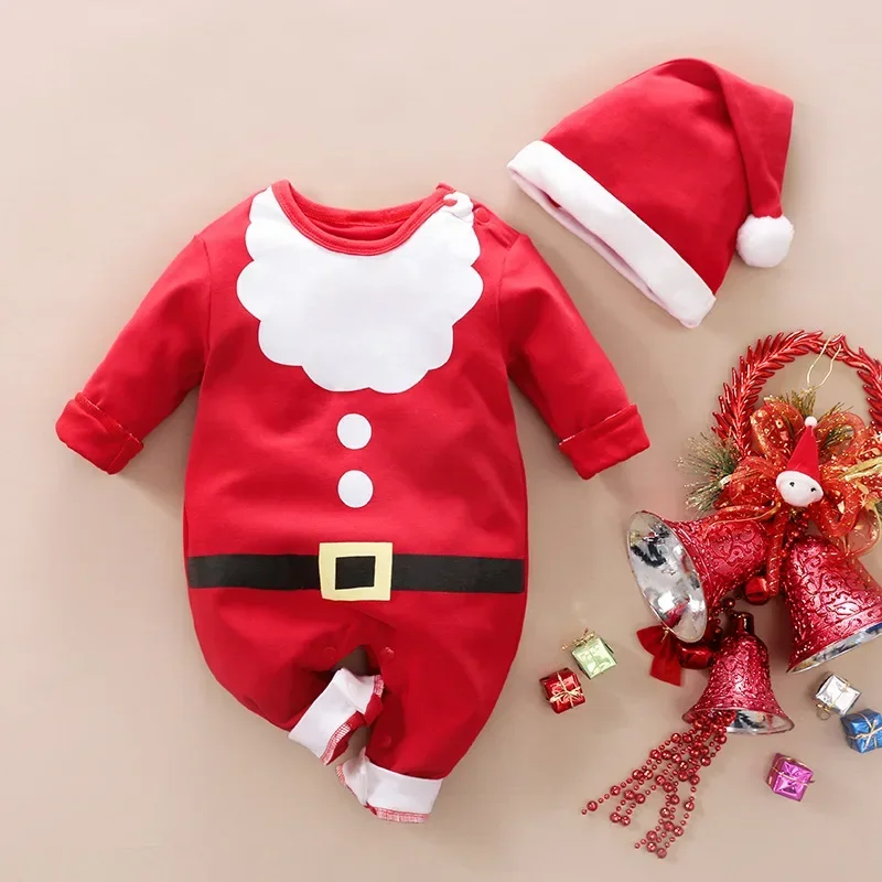 Top Trends: Newborn Baby Romper Christmas Clothes Santa Claus Cosplay Boys Girls Jumpsuit For Toddler New Year Costume Infant Xmas Bodysuit Shoppable Styles