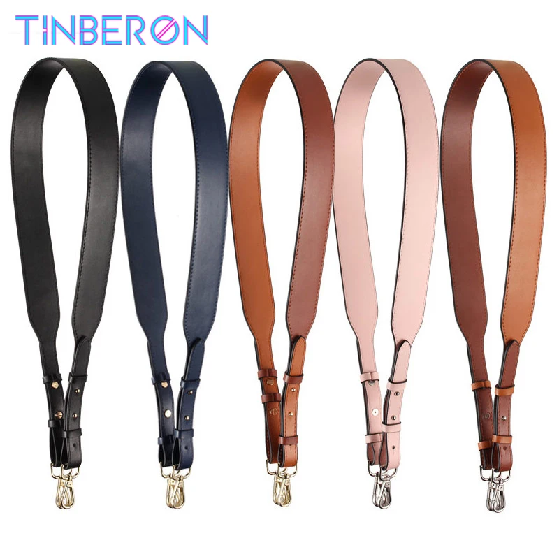 Top Trends: Genuine Leather Wide Shoulder Strap Brand Luxury Bag Strap Solid Color Adjustable Length 100cm-120cm Women Bag Accessories Shoppable Styles