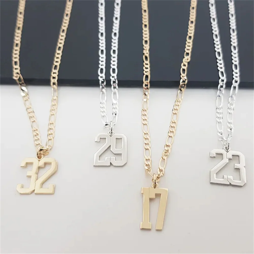 Top Trends: Custom Any Number Necklaces Hip Hop Basketball Number Legend 23 Necklaces Jewelry For Men Stainless Steel Gold Chain Women Gift Shoppable Styles