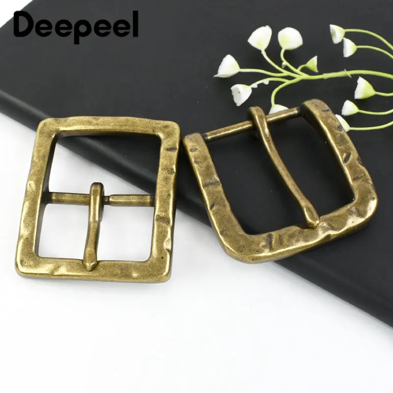 Top Trends: 1Pc Deepeel 40mm Metal Belt Buckles Pure Copper Pin Clasp For 37-39mm Men Waistband Clothes Jeans DIY Leather Crafts Accessories Shoppable Styles