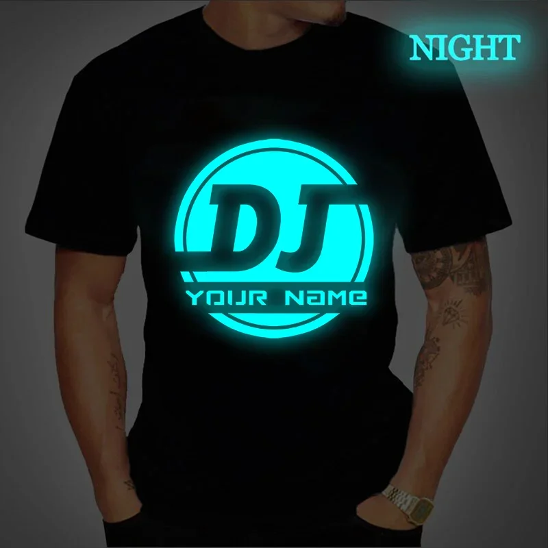 Top Trends: Custom Men&#039;s T Shirt Make Your Design Logo Text Men Women Print Original Design Tshirt Luminous DJ Custom DIY Men&#039;s Tops Tshirt Shoppable Styles