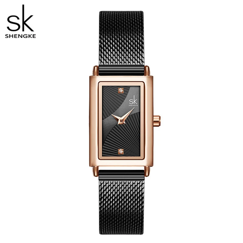 Top Trends: Shengke Women Watches Fashion Geneva Design Ladies Watch Luxury Brand Rectangle Quartz Wristwatches Luxury Gifts For Women Clock Shoppable Styles