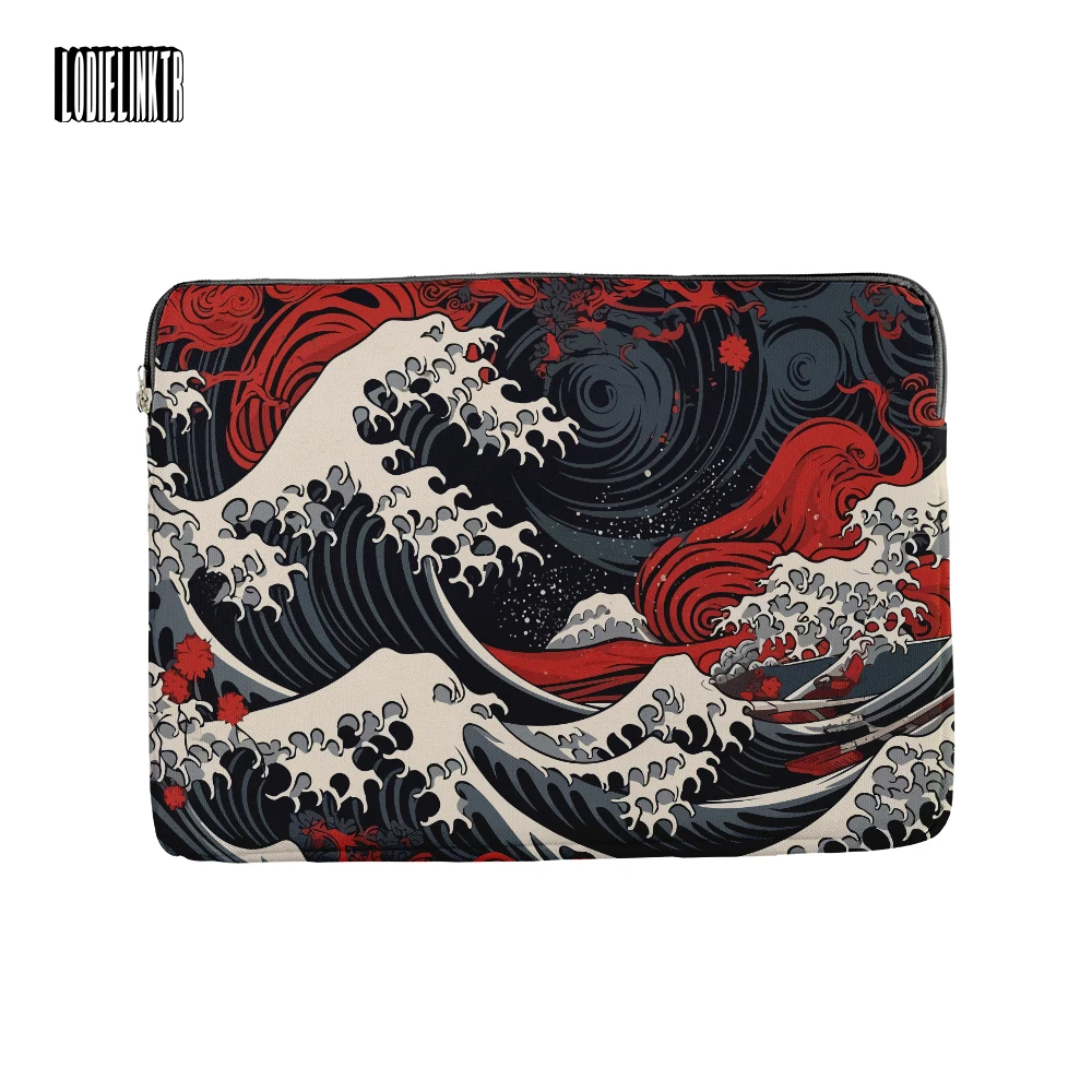 Top Trends: Art Retro Notebook Bag The Great Wave Of Kanagawa Japanese Style Harajuku Sleeve Case For Macbook Men Women Handbag Briefcase Shoppable Styles