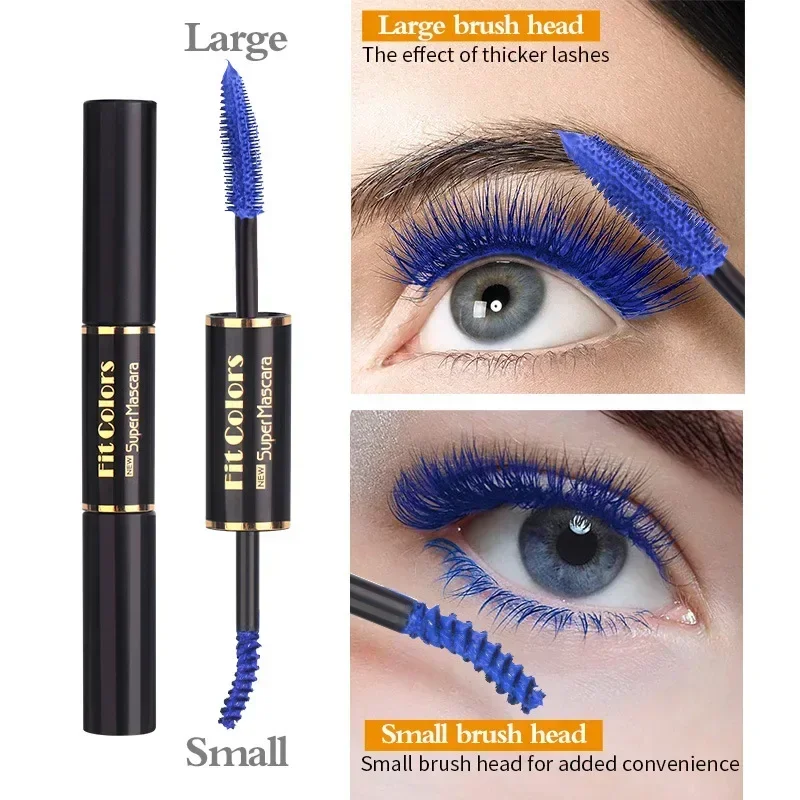 Top Trends: Waterproof Mascara Eyelashes Extension Thick Curling Non-smudge Quick Dry Long-lasting Blue Purple White Colorful Mascara Makeup Shoppable Styles - Image 4