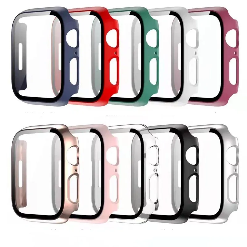 Top Trends: Case For Apple Watch Series 7 8 41mm 45mm 38 / 42 Band Accessories Bumper Screen Protector Glass+ cover IWatch 6 5 4 3 SE 44mm 40mm Shoppable Styles