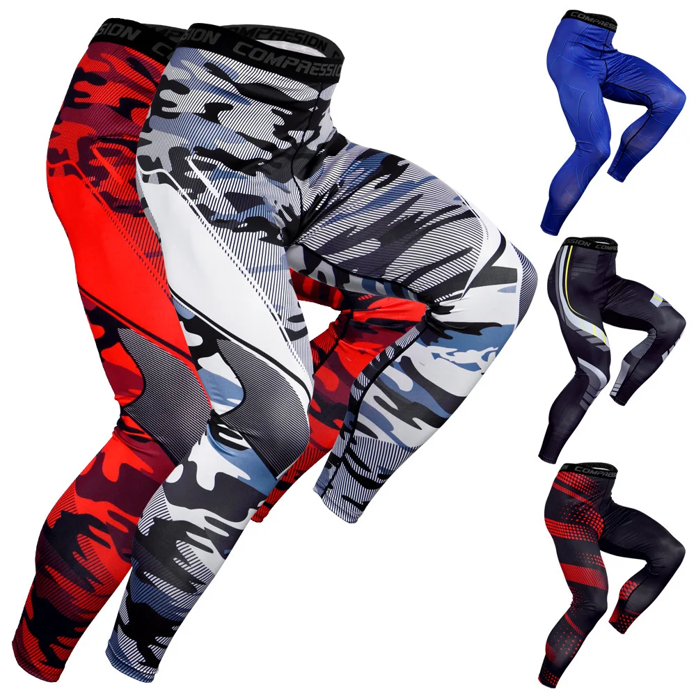 Top Trends: Tights Men's Sports Basketball Leggings High Elastic Compression Pants Running Training Fast Drying Fitness Pants Shoppable Styles