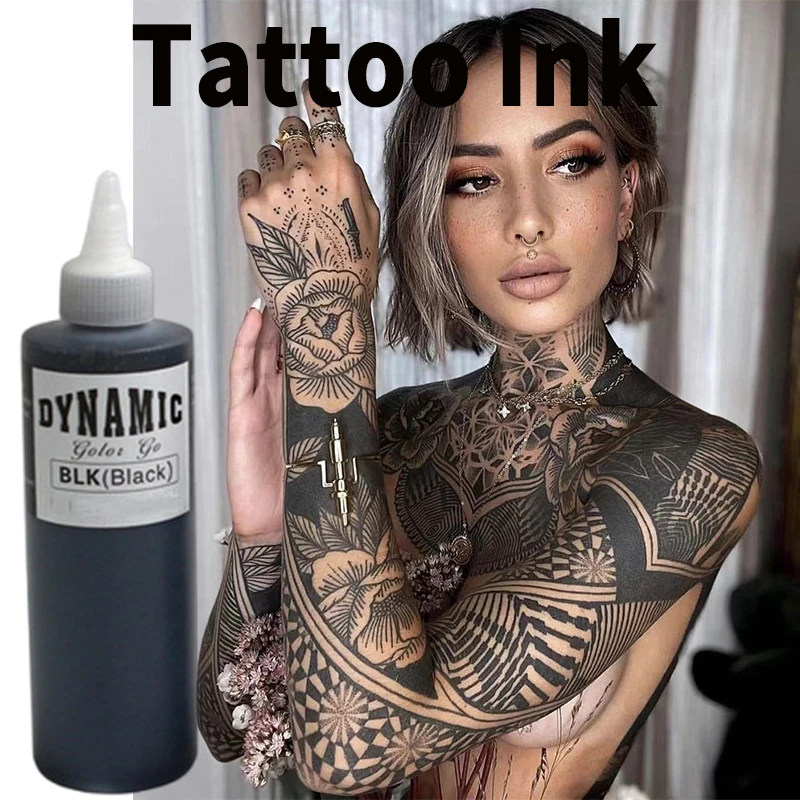 Top Trends: NEW Dynamic Professional Black Tattoo Ink Pigment DIY Tattoo Pigment Practice Supplie Tattoo Gel Body Art Tattoo Pigment 8OZ BLK Shoppable Styles