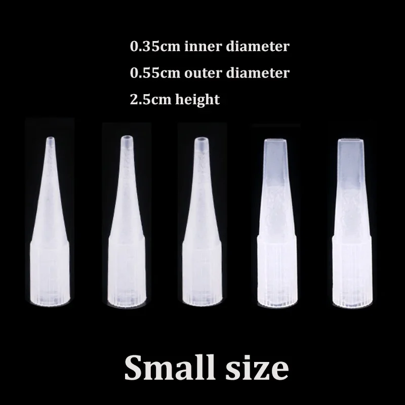 Top Trends: 100p 1RL / 3RL / 5RL / 5F / 7F Individual Packed Eyebrow Tattoo Tip Permanent Makeup Machine Tattoo Needle Tip Tattoo Nozzle Needle Caps Shoppable Styles - Image 2