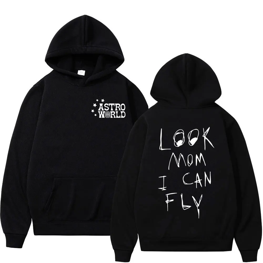 Top Trends: Rapper Cactus Jack LOOK MOM I CAN FLY Print Hoodie Men&#039;s Women&#039;s Fashion Hip Hop Hooded Sweatshirt High Quality Fleece Pullovers Shoppable Styles