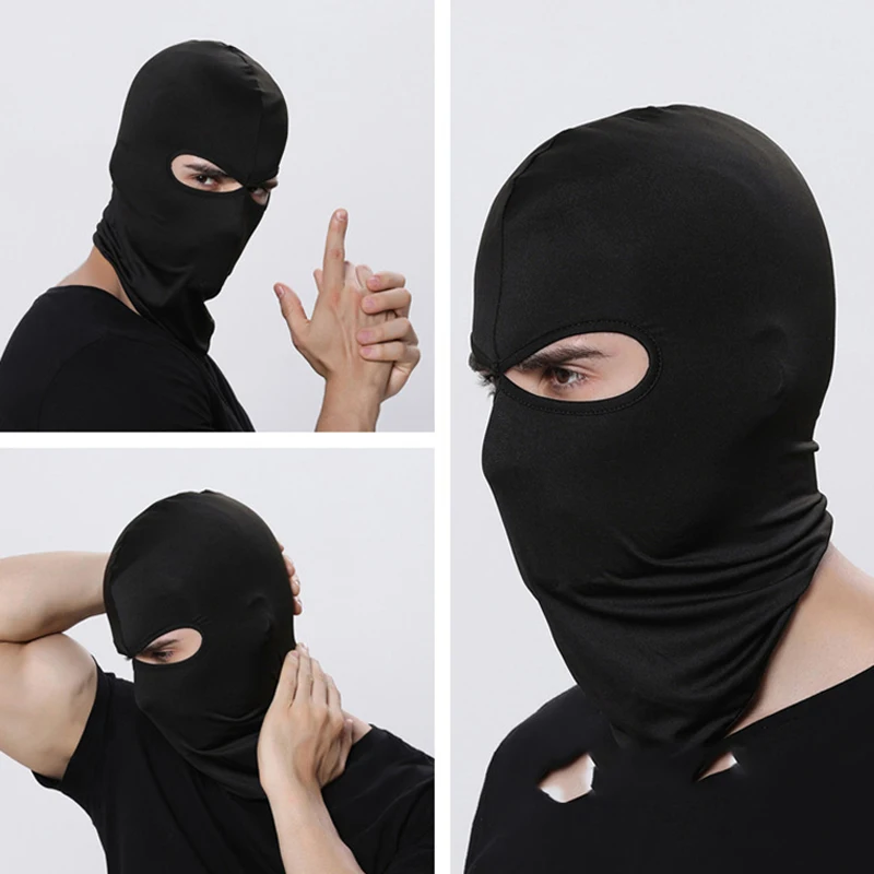 Top Trends: 2 Hole Full Face Mask Summer Balaclava Hood Army Tactical CS Hat Cycling Bicycle Motorcycle Mask Outdoor Sports Quick-Drying Hat Shoppable Styles - Image 3