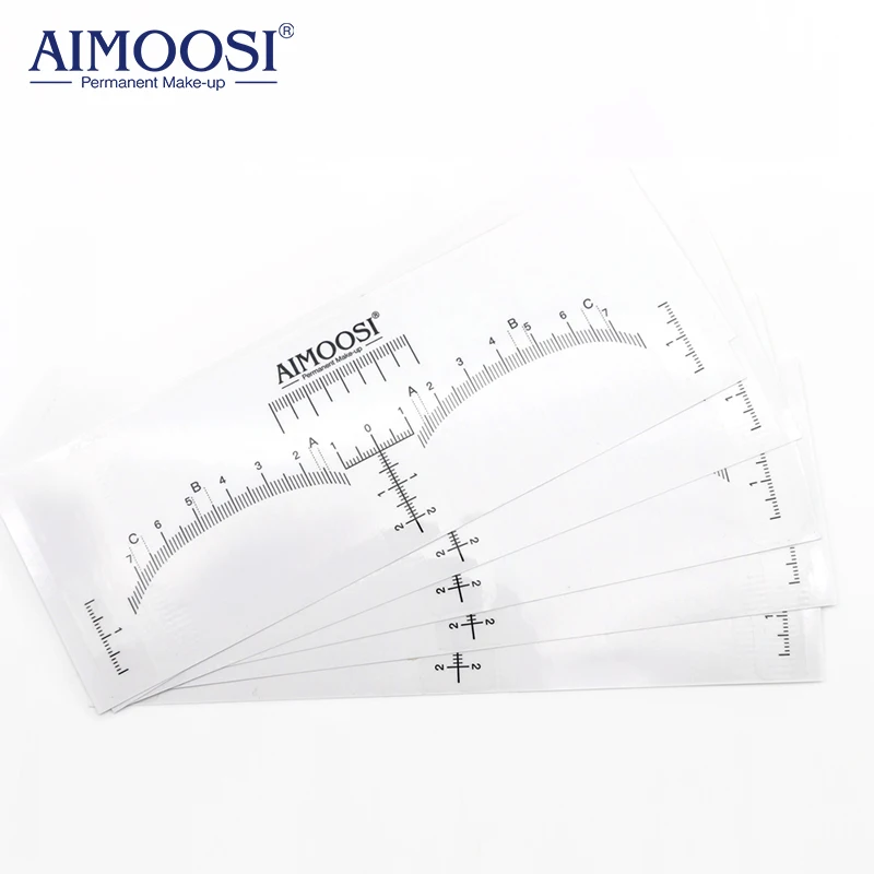 Top Trends: Tattoo Accessories Disposable Eyebrow Stencil Microblading Ruler Sticker Eyebrow Shape For Microblading Makeup Tattoo Supplies Shoppable Styles