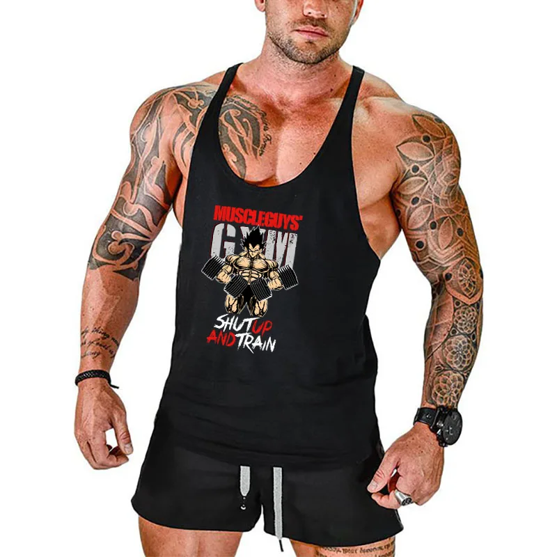 Top Trends: Brand Vest Muscle Fashion Gym Mens Back Tank Top Sleeveless Stringer Clothing Bodybuilding Singlets Fitness Workout Sports Shirt Shoppable Styles