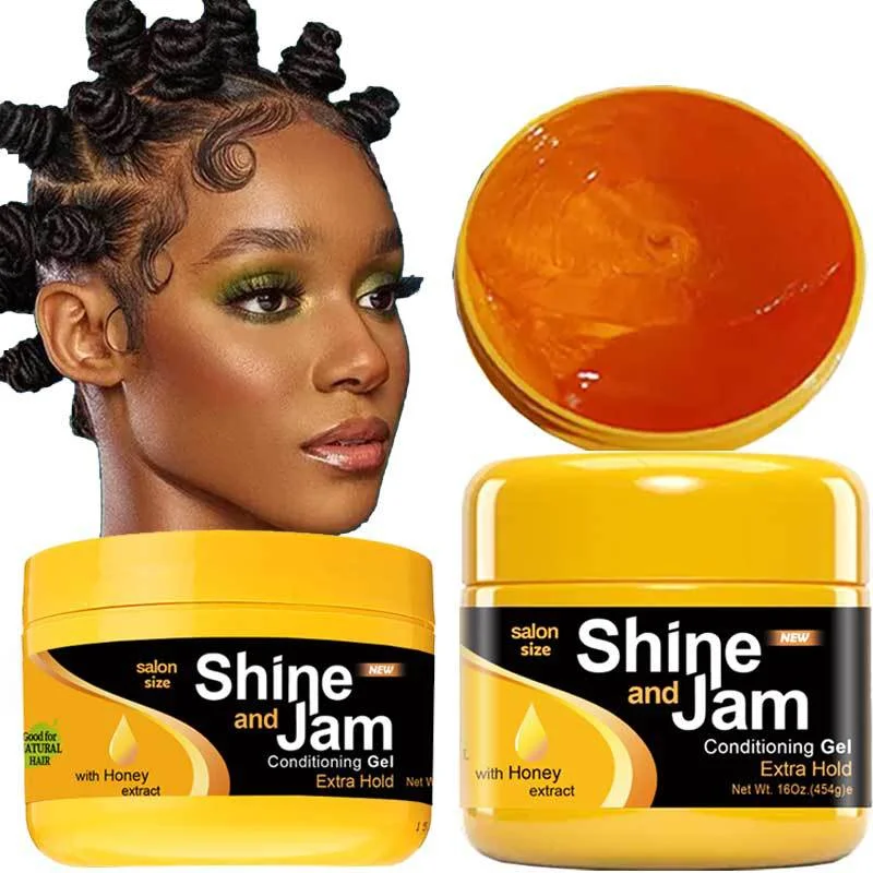 Top Trends: Shine And Jam Gel Strong Hold Braid Gel For Twist Locs Braids Edge No Flake Braiding Gel Edge Control Tames Frizz Hair Styling Shoppable Styles