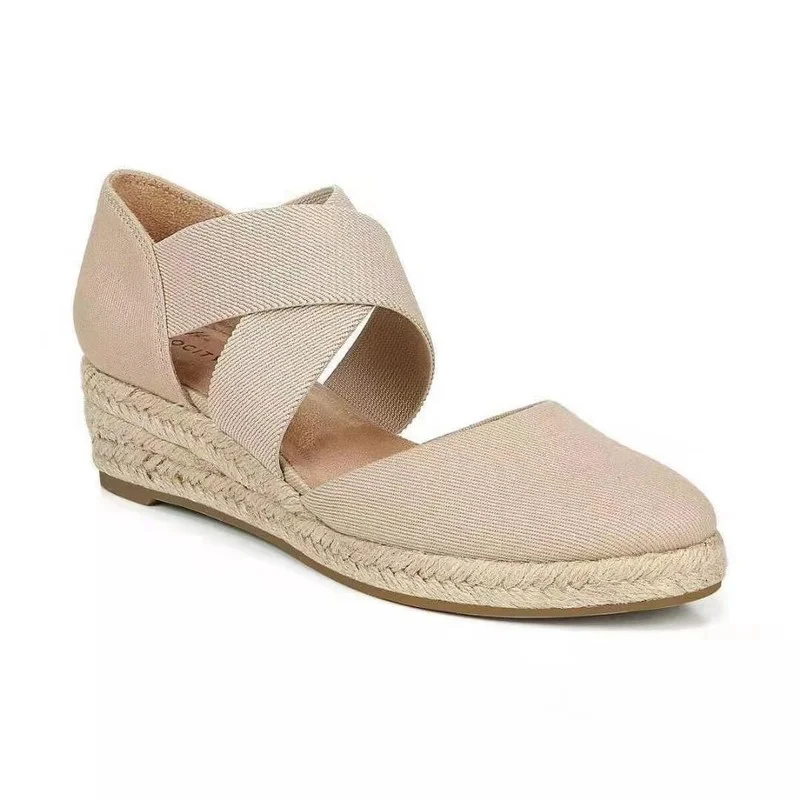 Top Trends: 2023 Summer New Flat Hemp Rope White Women&#039;s Shoes Fashion Plus Size 43 Women&#039;s Shoes Ankle Strap Espadrilles Roman Sandals Shoppable Styles