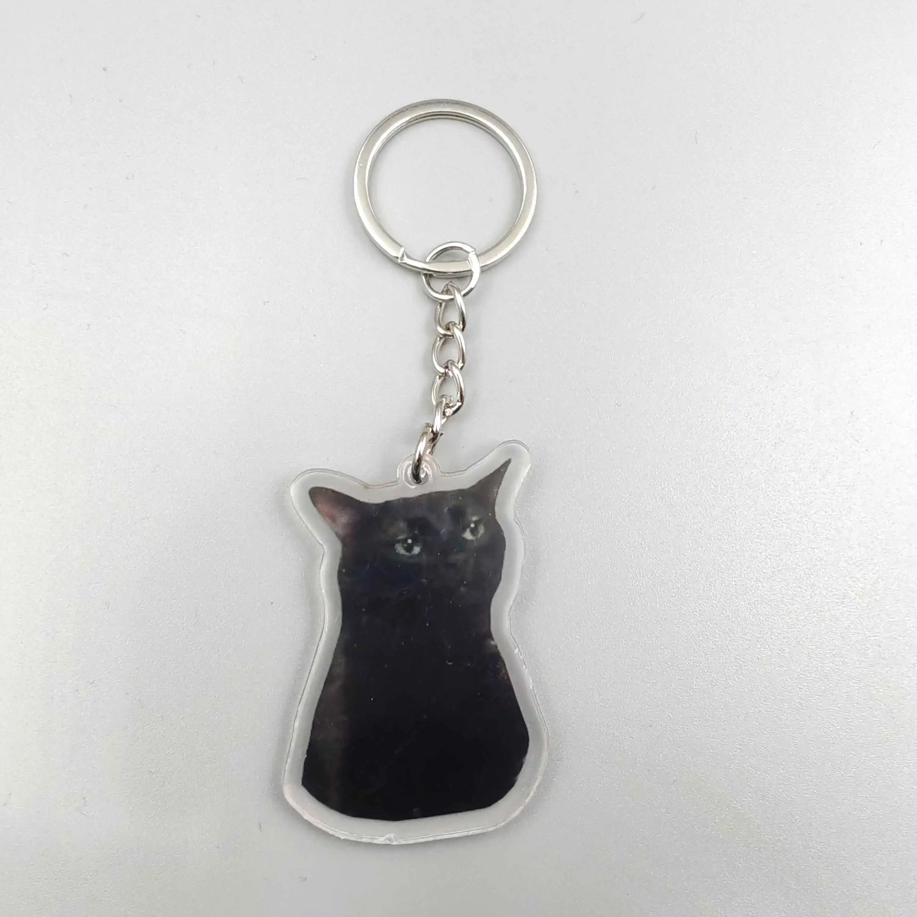 Top Trends: Cat Coughing Meme Viral Video Zoning Out Black Cat Meme Choking Meme Strawberry Cat Memes Key Chain Car Keyring Student Gift Shoppable Styles - Image 2