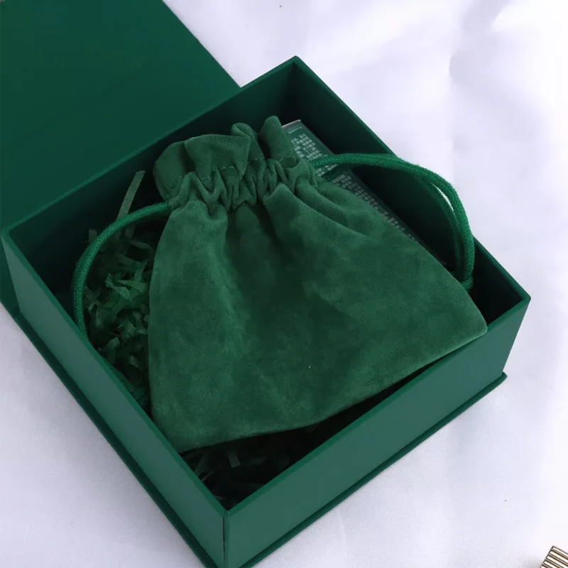 Top Trends: Green Velvet Gift Bags 7x9cm To 15x21cm Pack 50 Ring Earring Stud Necklack Jewelry Drawstring Pouches Eyelashes Makeup Dust Sack Shoppable Styles