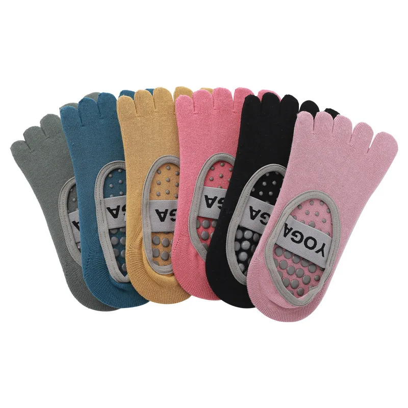 Top Trends: Five-finger Split Toe Non-slip Dot Glue Yoga Socks Floor Socks Zapatos Pilates Mujer Nixhit Fitness Shoppable Styles